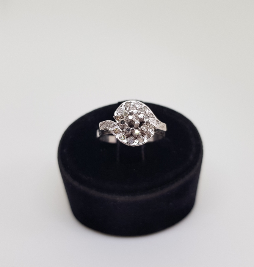 PIRLANTA TAŞLI SALYANGOZ MODEL YÜZÜK