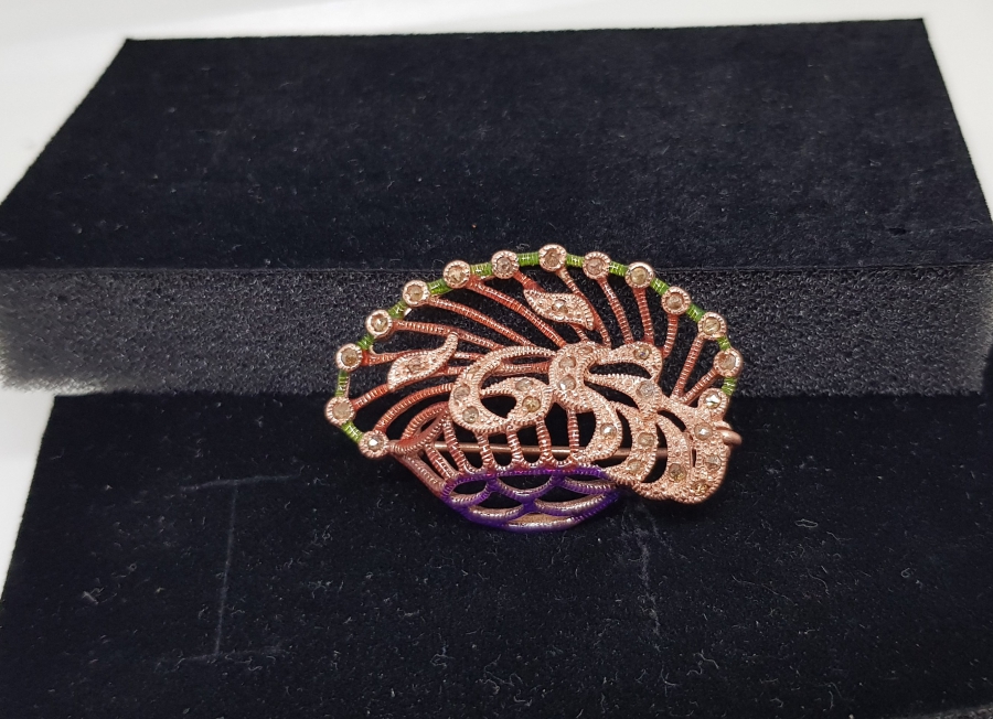 ELMAS VE MİNE İŞÇİLİKLİ BROŞ