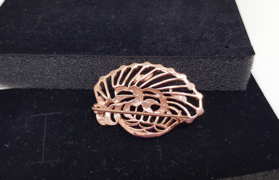 ELMAS VE MİNE İŞÇİLİKLİ BROŞ