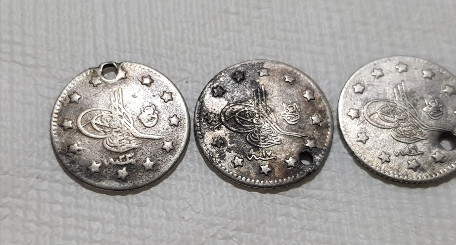 SULTAN II. ABDÜLHAMİD HAN DÖNEMİ GÜMÜŞ 1 KURUŞ LOTU