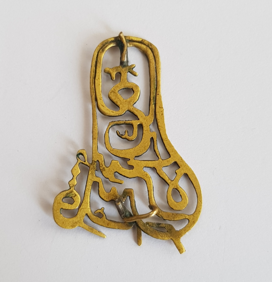 OSMANLI DÖNEMİ TEKKE İŞİ KIL TESTERE İŞÇİLİKLİ BÜYÜK BİR VELİ'YE AİT ÇOK NADİR BROŞ