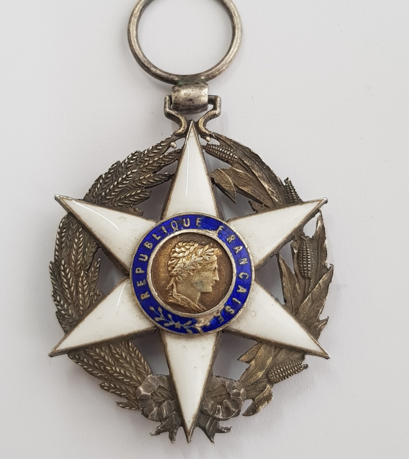 1883 TARİHLİ ÇOK NADİR FRANSA ZİRAAT NİŞANI