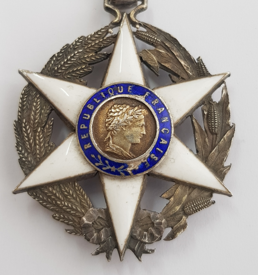 1883 TARİHLİ ÇOK NADİR FRANSA ZİRAAT NİŞANI