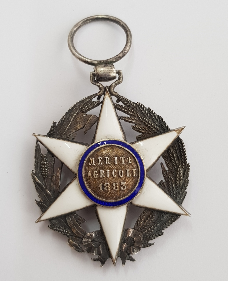 1883 TARİHLİ ÇOK NADİR FRANSA ZİRAAT NİŞANI