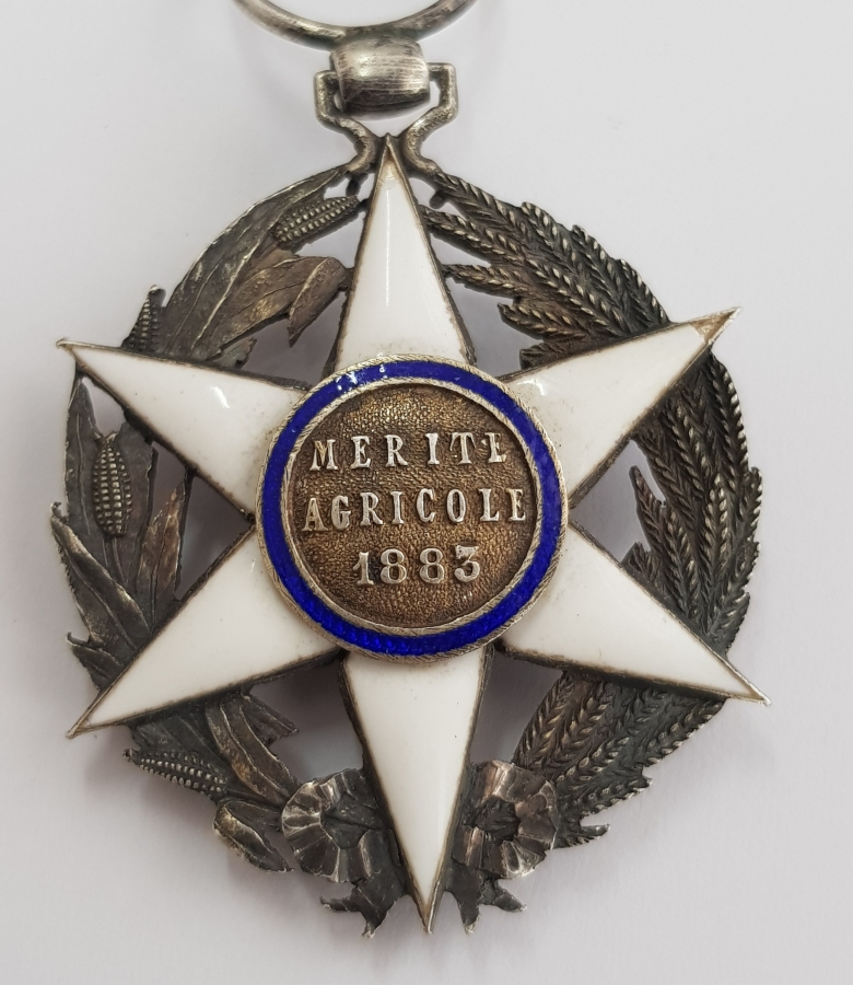 1883 TARİHLİ ÇOK NADİR FRANSA ZİRAAT NİŞANI