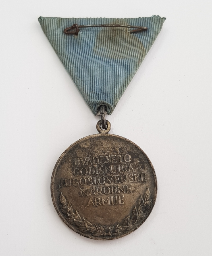 1941-1961 İKİNCİ DÜNYA SAVAŞI YUGOSLAVYA 20. YIL MADALYASI