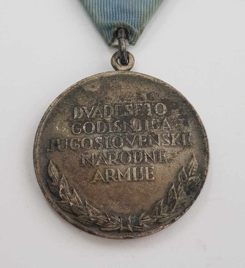 1941-1961 İKİNCİ DÜNYA SAVAŞI YUGOSLAVYA 20. YIL MADALYASI