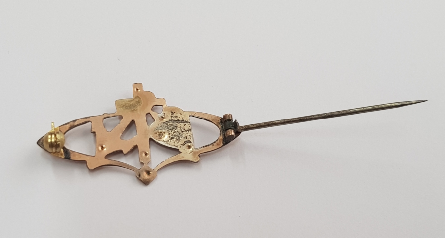 OSMANLI DÖNEMİ LEVANTEN İŞİ ÇOK NADİR ALTIN KAPLAMA BROŞ