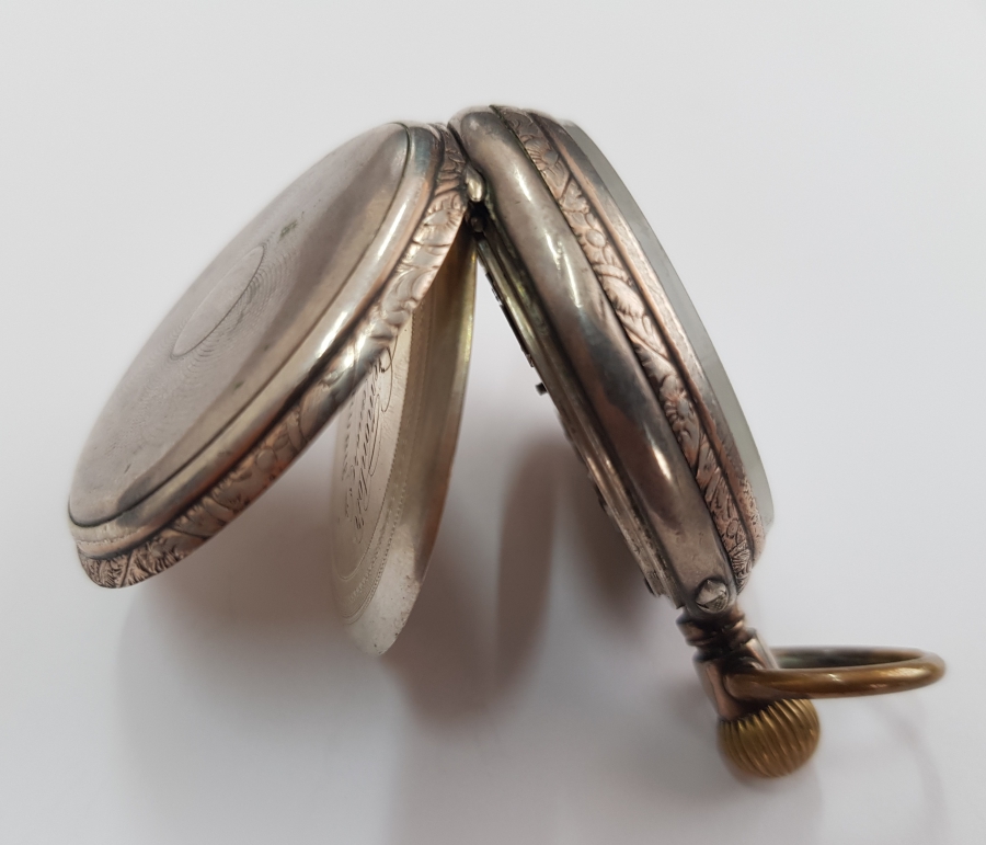 ANTİKA GÜMÜŞ CEP SAATİ