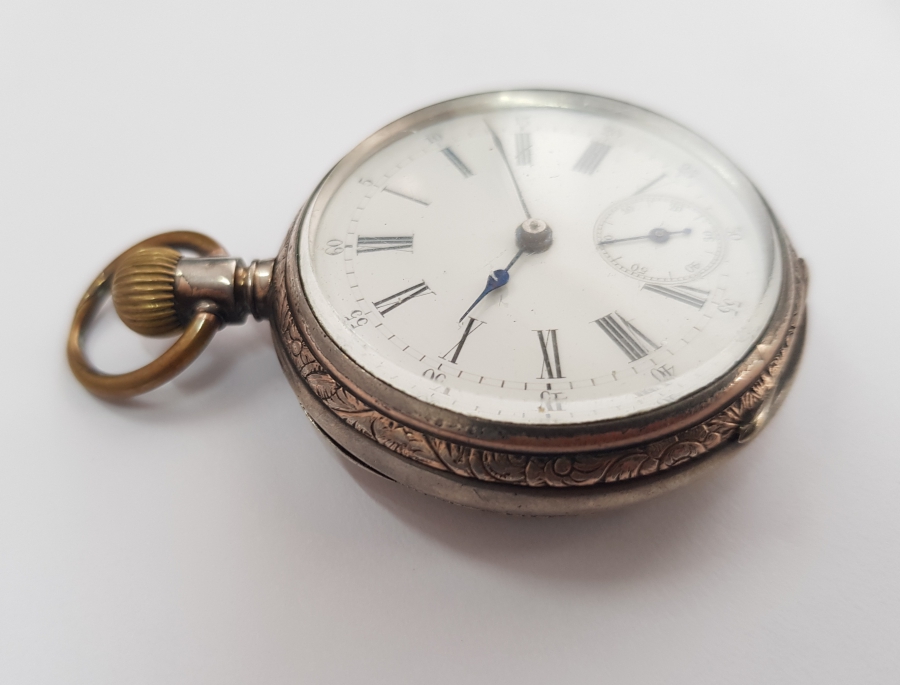 ANTİKA GÜMÜŞ CEP SAATİ