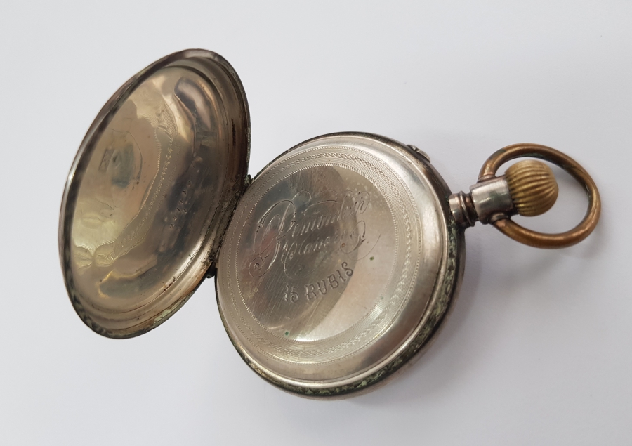 ANTİKA GÜMÜŞ CEP SAATİ