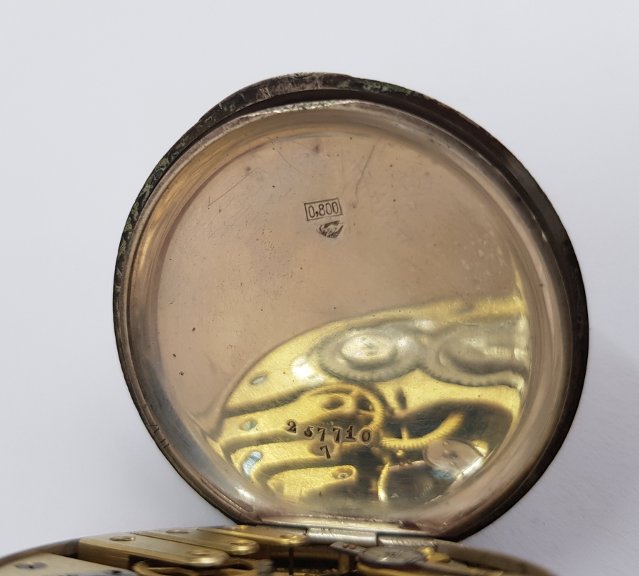 ANTİKA GÜMÜŞ CEP SAATİ