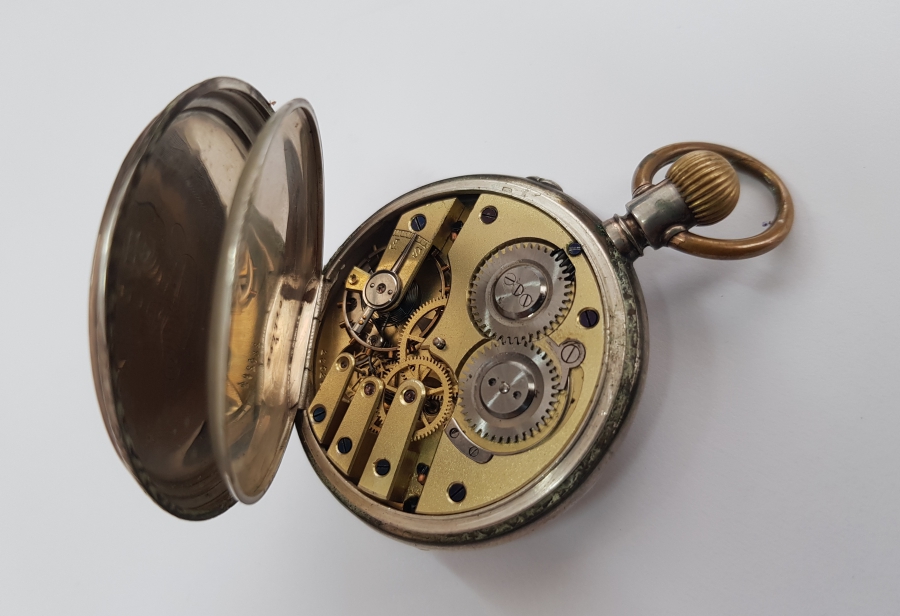 ANTİKA GÜMÜŞ CEP SAATİ