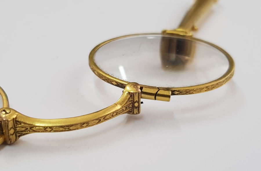 OSMANLI DÖNEMİ ALTIN KAPLAMA OKUMA GÖZLÜĞÜ - OPERA GÖZLÜĞÜ