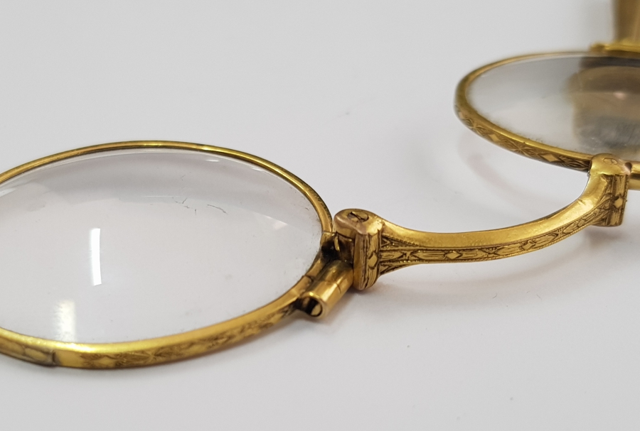 OSMANLI DÖNEMİ ALTIN KAPLAMA OKUMA GÖZLÜĞÜ - OPERA GÖZLÜĞÜ