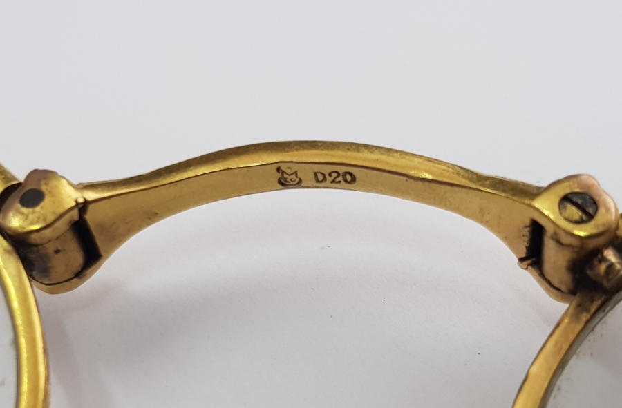 OSMANLI DÖNEMİ ALTIN KAPLAMA OKUMA GÖZLÜĞÜ - OPERA GÖZLÜĞÜ