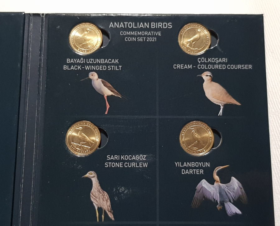 2021 ANADOLUYA ÖZGÜ KUŞLAR HATIRA PARA SETİ