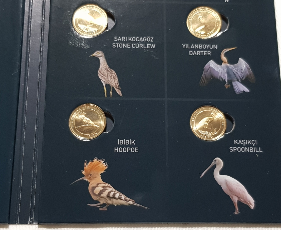 2021 ANADOLUYA ÖZGÜ KUŞLAR HATIRA PARA SETİ