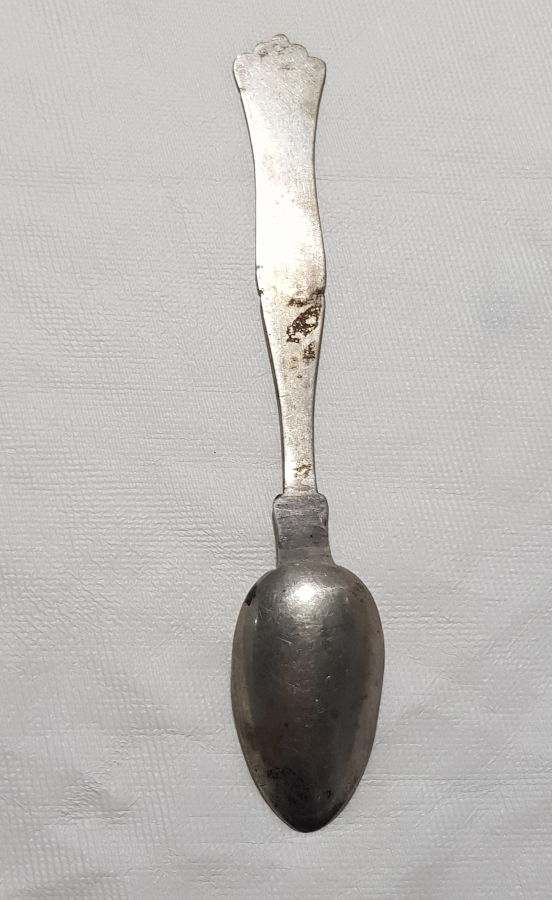 OSMANLI DÖNEMİ İZMİR İŞİ RUMCA YAZILI GÜMÜŞ TATLI KAŞIĞI