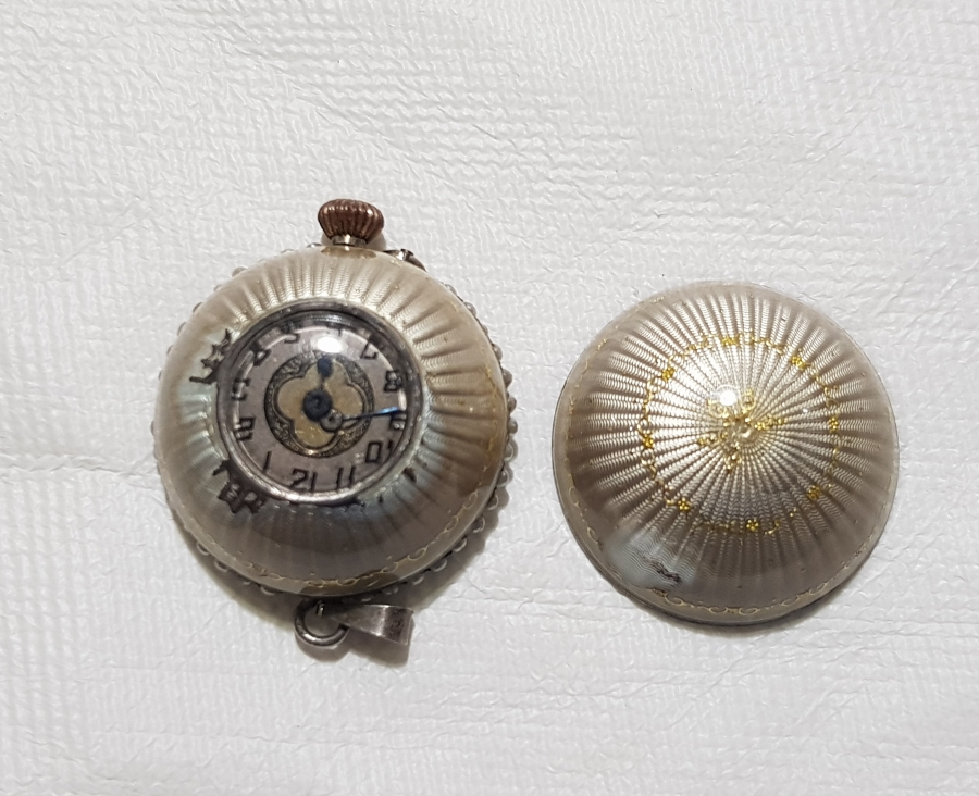 ANTİKA MİNELİ GÜMÜŞ TOP SAAT