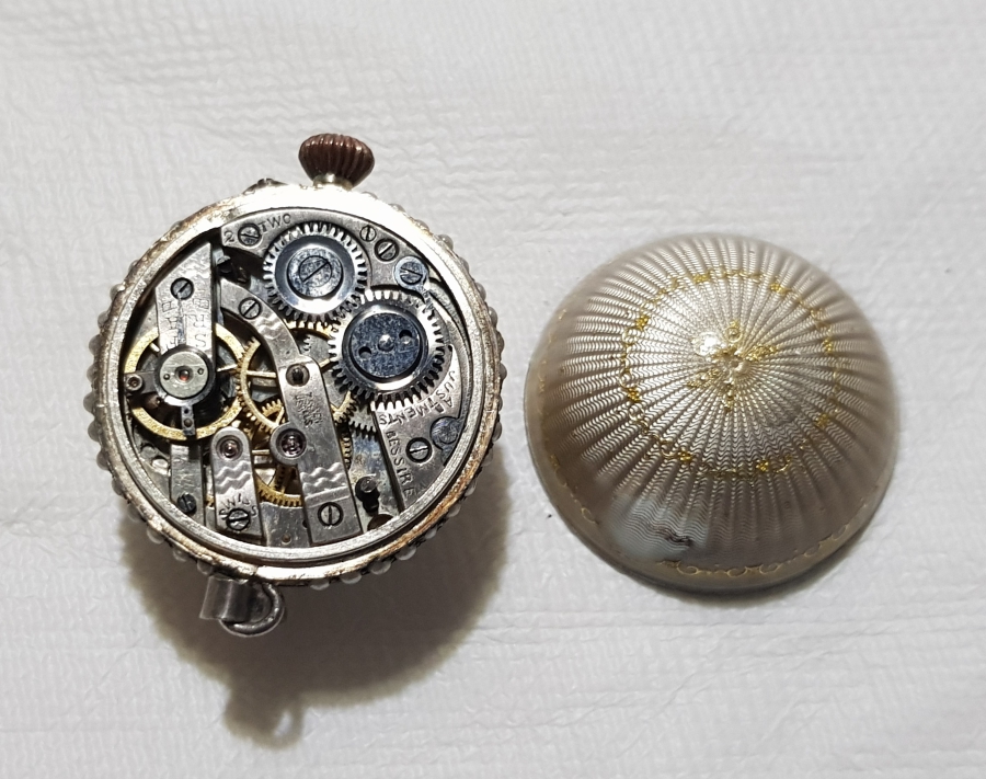 ANTİKA MİNELİ GÜMÜŞ TOP SAAT