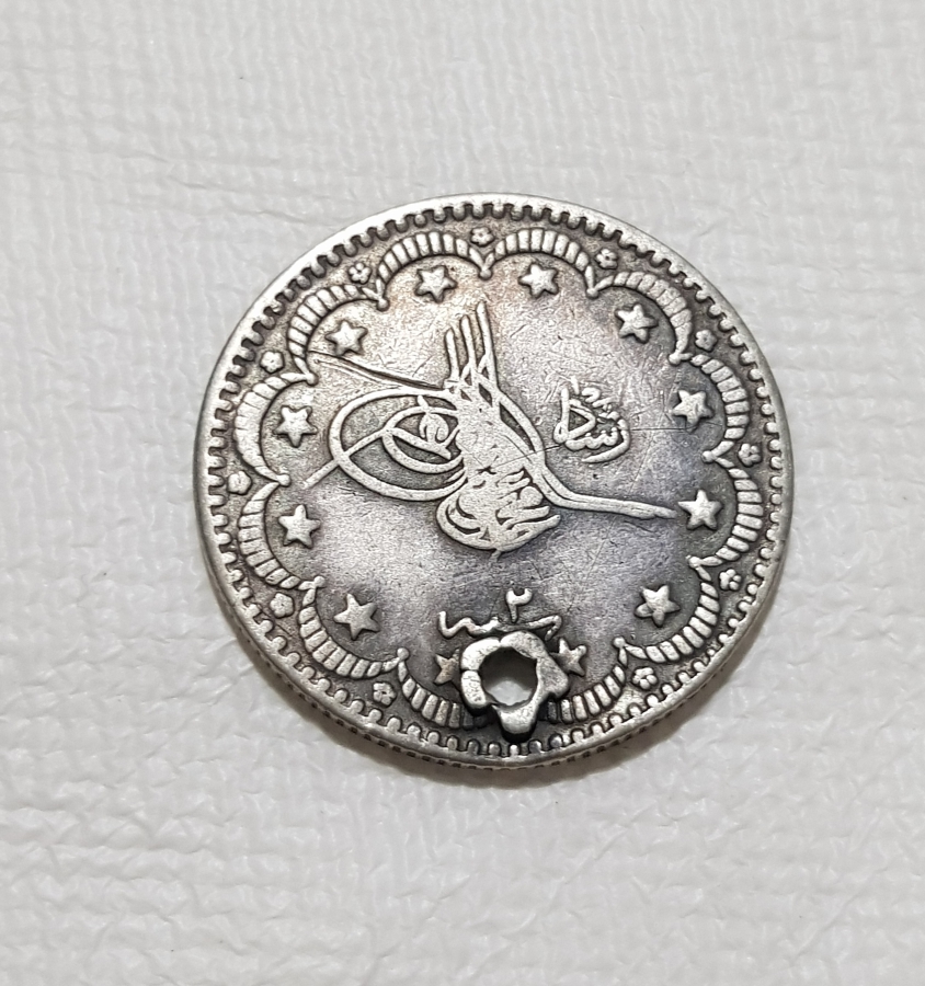 SULTAN MEHMED REŞAD HAN DÖNEMİ GÜMÜŞ 5 KURUŞ MECİDİYE PARA