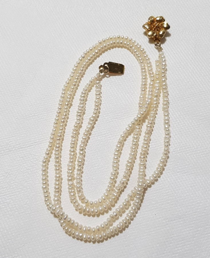 ANTİKA KUM İNCİ KOLYE