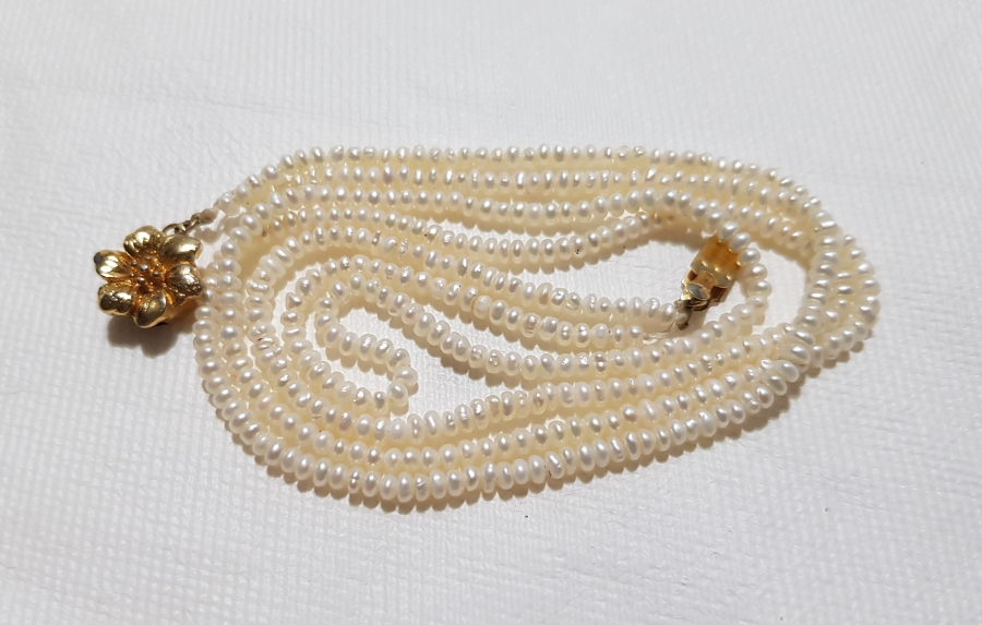 ANTİKA KUM İNCİ KOLYE