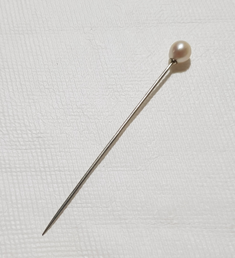 OSMANLI DÖNEMİ İNCİLİ GÜMÜŞ SAÇ İĞNESİ