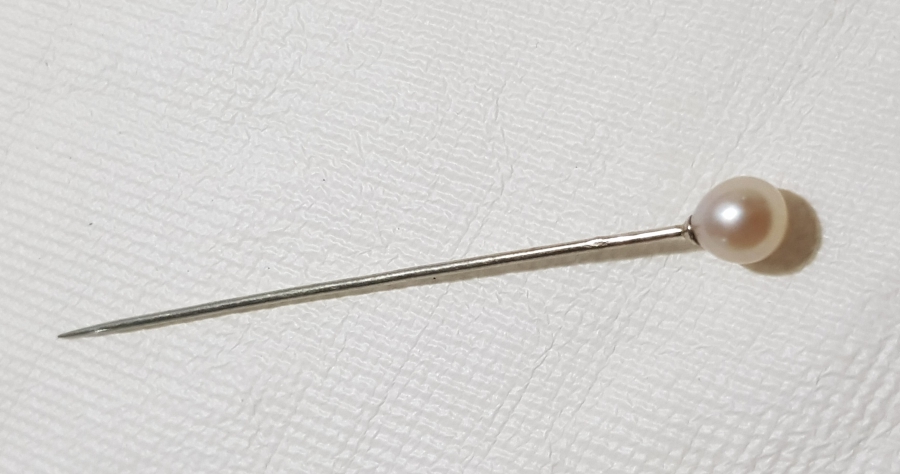 OSMANLI DÖNEMİ İNCİLİ GÜMÜŞ SAÇ İĞNESİ