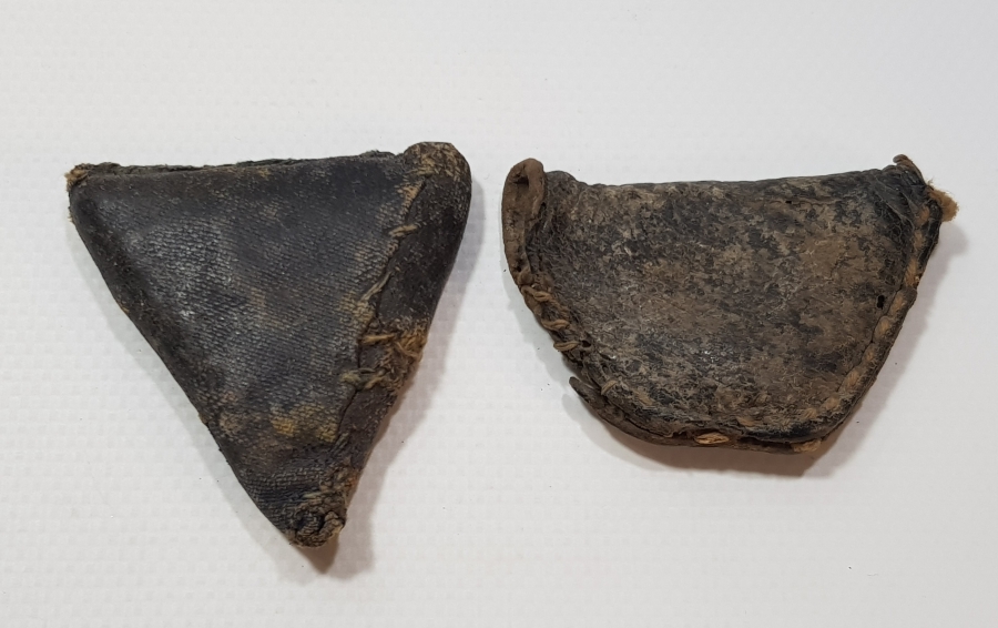 OSMANLI DÖNEMİ İKİ ADET DERİ HAMAYIL