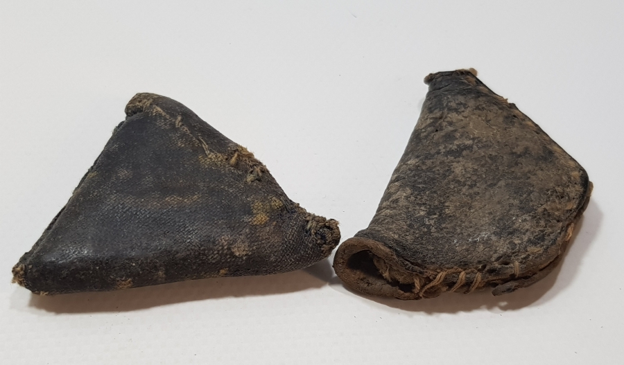 OSMANLI DÖNEMİ İKİ ADET DERİ HAMAYIL