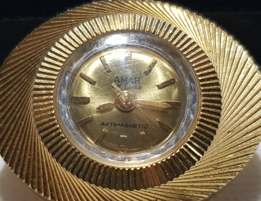 ANTİKA AMAH DE LUXE ALTIN KAPLAMA KOLYE SAAT