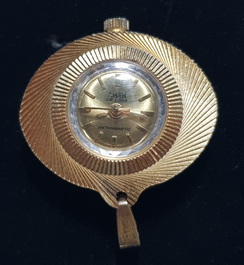 ANTİKA AMAH DE LUXE ALTIN KAPLAMA KOLYE SAAT