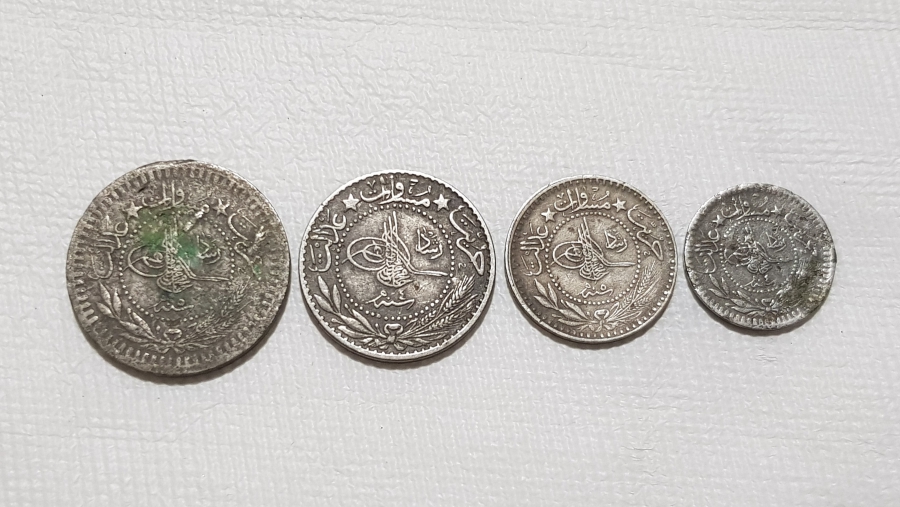 SULTAN MEHMET REŞAD DÖNEMİ TAM TAKIM NİKEL PARA LOTU