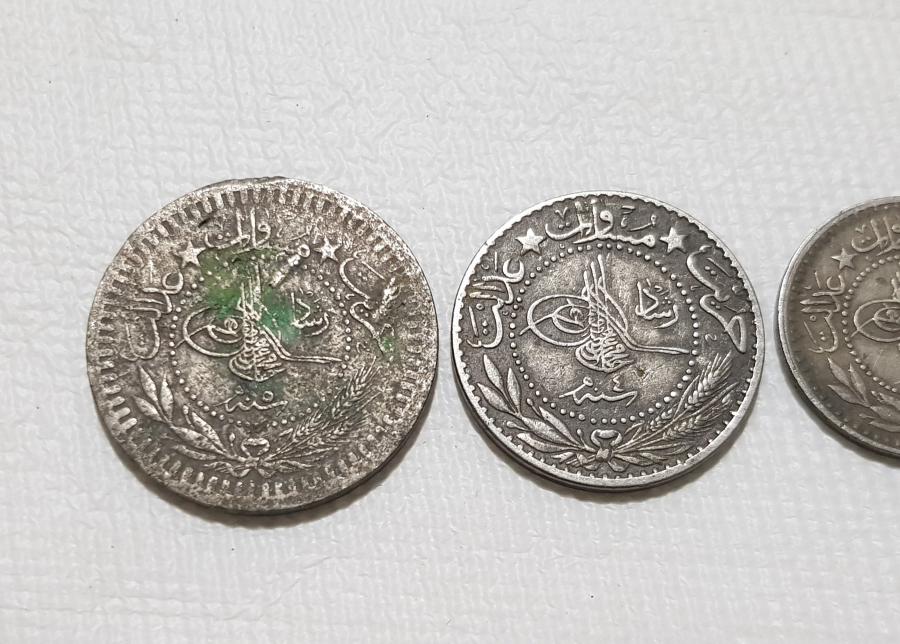 SULTAN MEHMET REŞAD DÖNEMİ TAM TAKIM NİKEL PARA LOTU