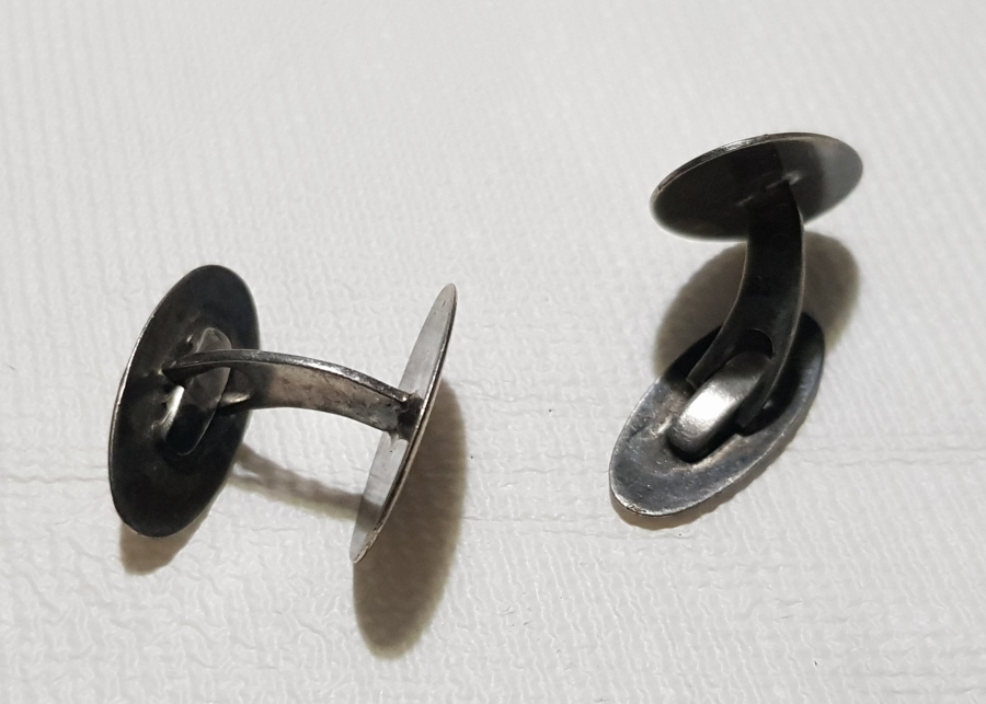 OSMANLI DÖNEMİ GÜMÜŞ ÜZERİ ALTIN KAPLAMA KOL DÜĞMELERİ