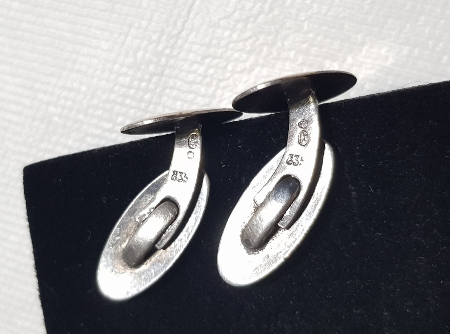 OSMANLI DÖNEMİ GÜMÜŞ ÜZERİ ALTIN KAPLAMA KOL DÜĞMELERİ