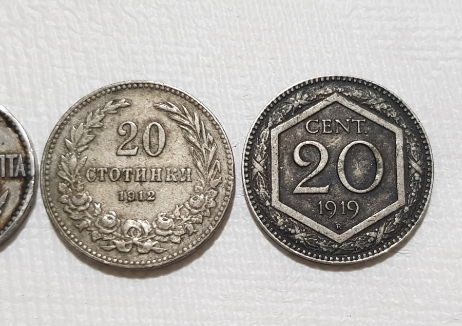 1912 VE 1919 TARİHLİ ÜÇ ADET YABANCI MADENİ PARA