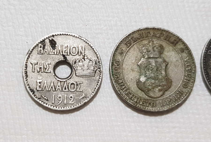 1912 VE 1919 TARİHLİ ÜÇ ADET YABANCI MADENİ PARA