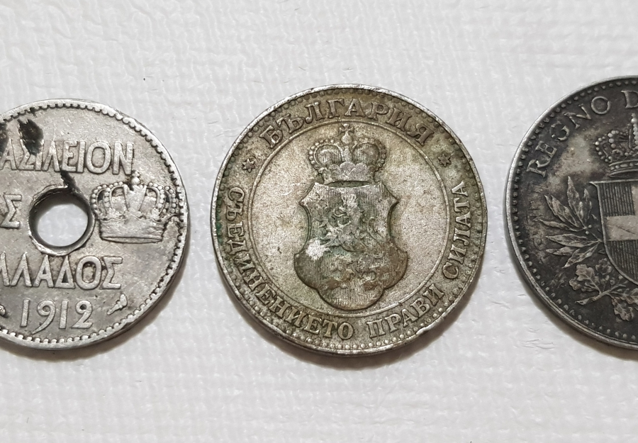 1912 VE 1919 TARİHLİ ÜÇ ADET YABANCI MADENİ PARA