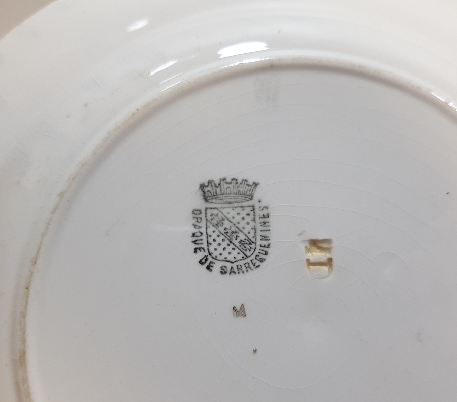 OSMANLI DÖNEMİ AY YILDIZLI PORSELEN TABAK