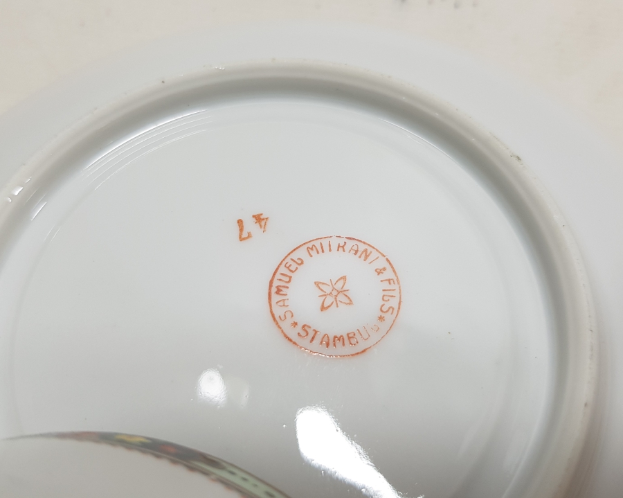 OSMANLI DÖNEMİ SAMUEL MITRANI & FILS STAMBUL DAMGALI FİNCAN