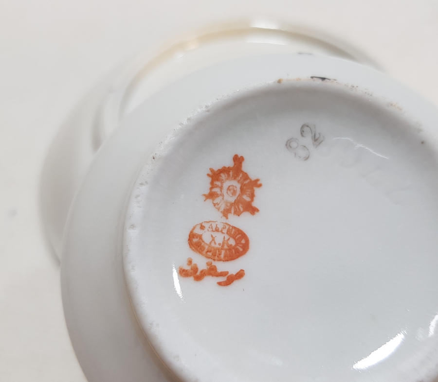 OSMANLICA MOSKOF DAMGALI PORSELEN ÇAY FİNCANI