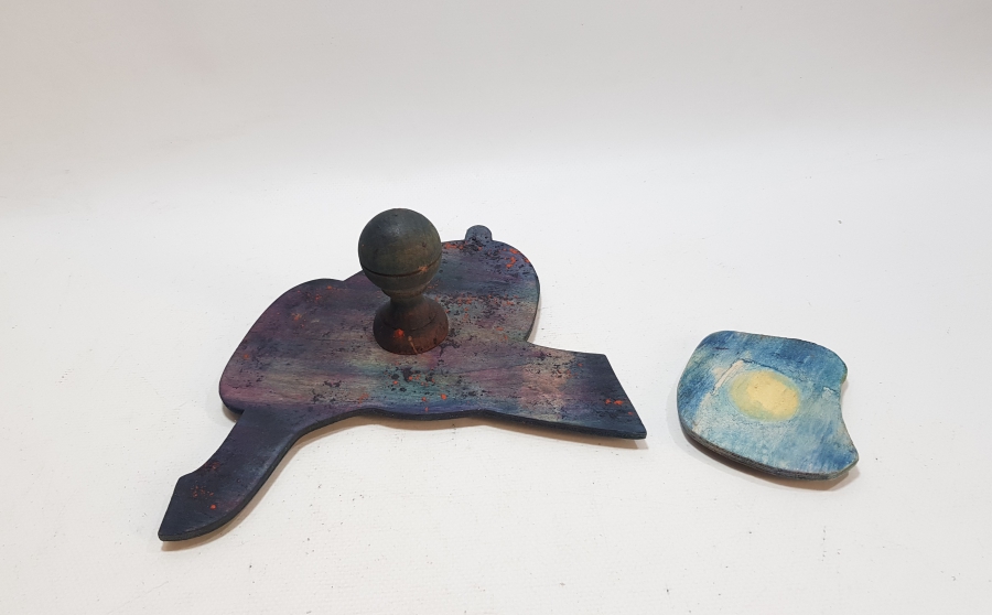 ANTİKA AHŞAP TUĞRA BASKI KALIBI