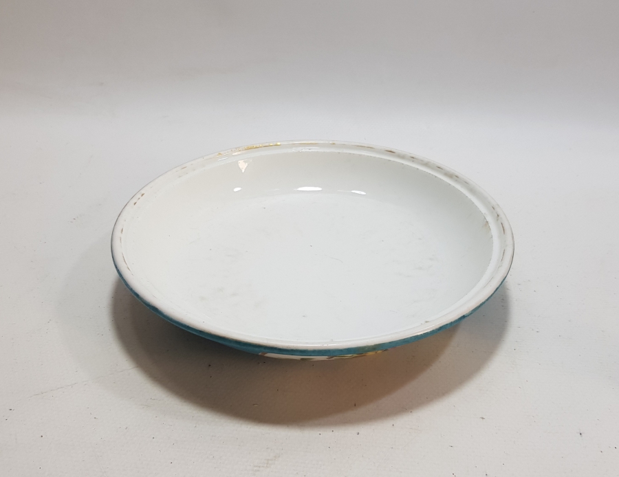 OSMANLI DÖNEMİ EL BOYAMA PORSELEN TABAK