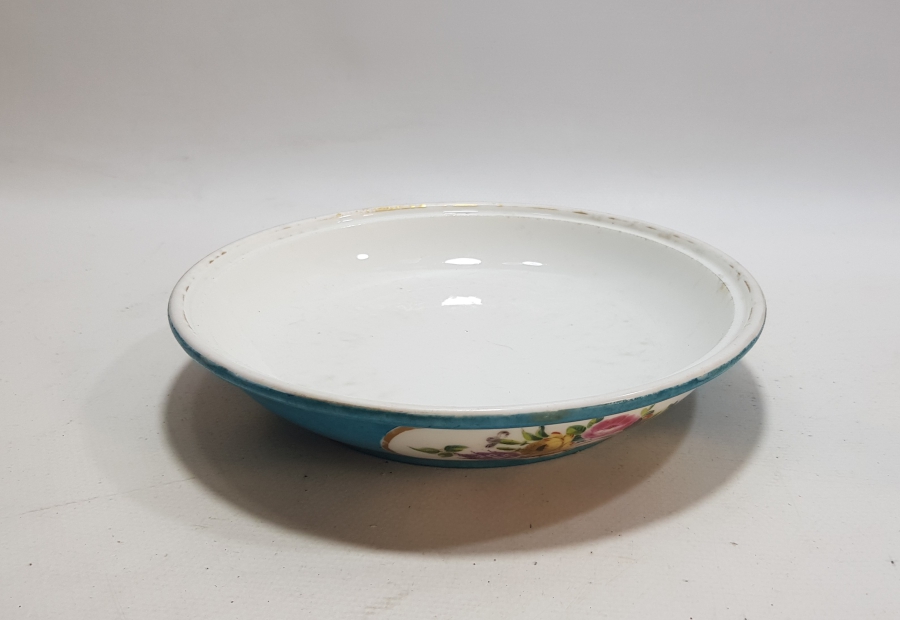 OSMANLI DÖNEMİ EL BOYAMA PORSELEN TABAK