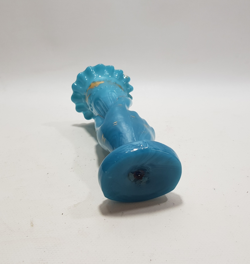 OSMANLI DÖNEMİ EL FORMLU ÇOK NADİR KOPARMA OPAL VAZO