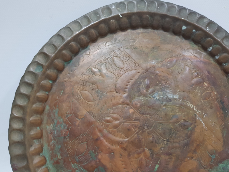 ERZİNCAN İŞİ ANTİKA KAHVE TEPSİSİ