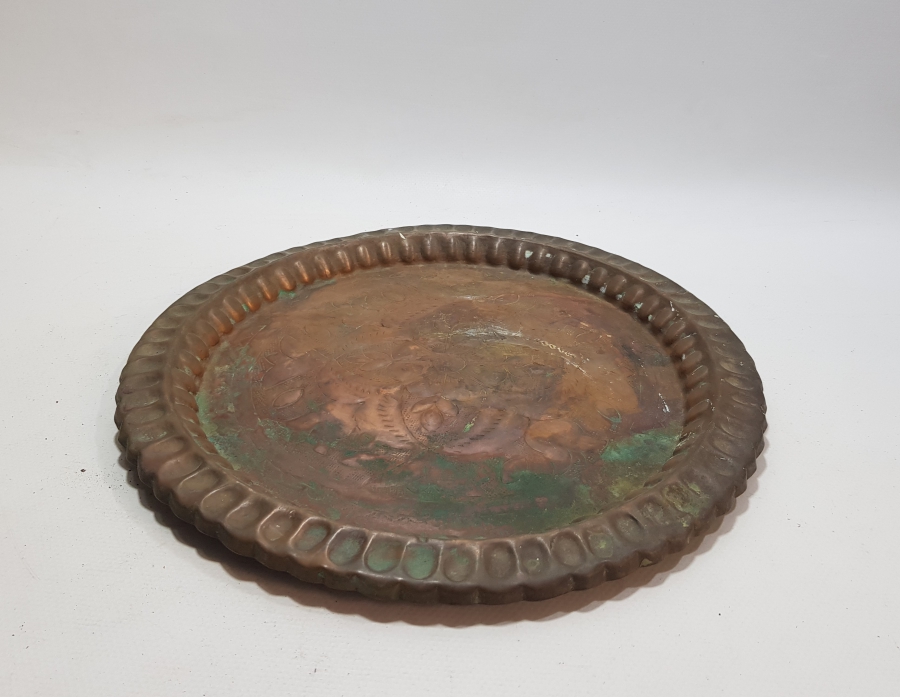 ERZİNCAN İŞİ ANTİKA KAHVE TEPSİSİ